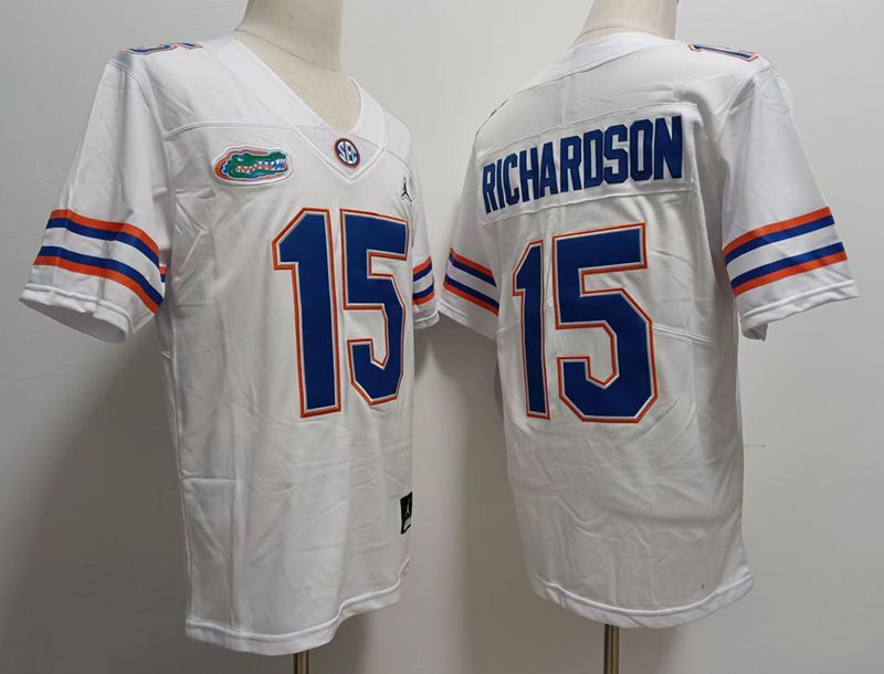 Men Florida Gators #15 Richardson White 2024 Vapor NCAA Jersey->indianapolis colts->NFL Jersey